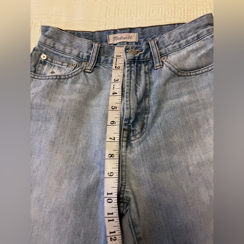 MADEWELL The Perfect Summer Jean Light Wash Straight Leg Denim Size 24 - Picture 8 of 12